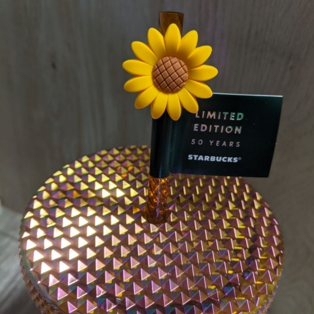 Starbucks Straw Topper Sunflower